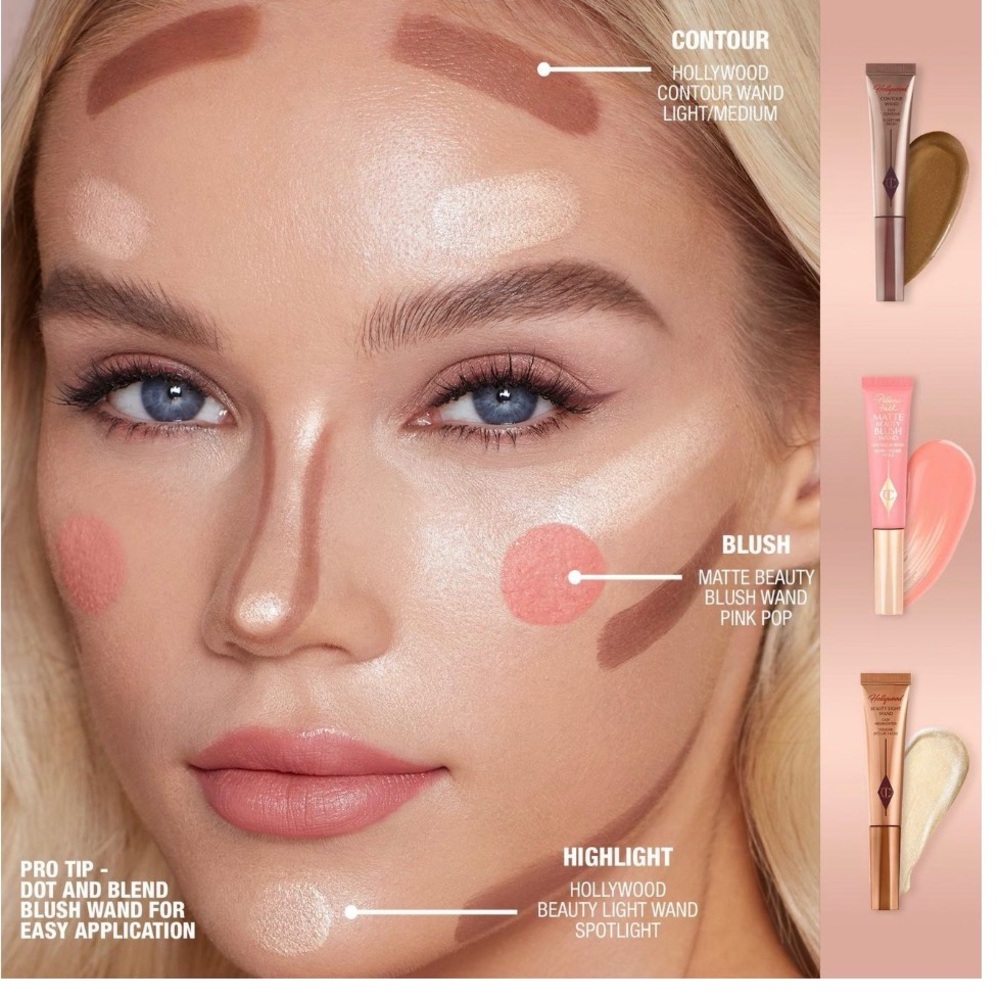 Charlotte Tilbury Pillow Talk Matte Beauty Blush Wand - Picture 3 of 5